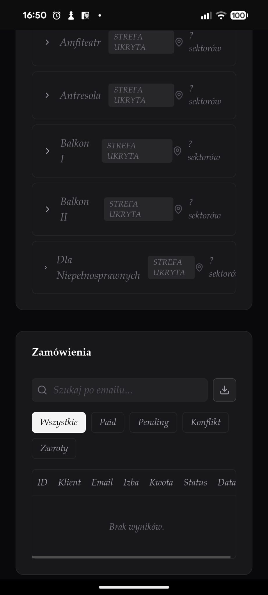 Zamówienia i płatności